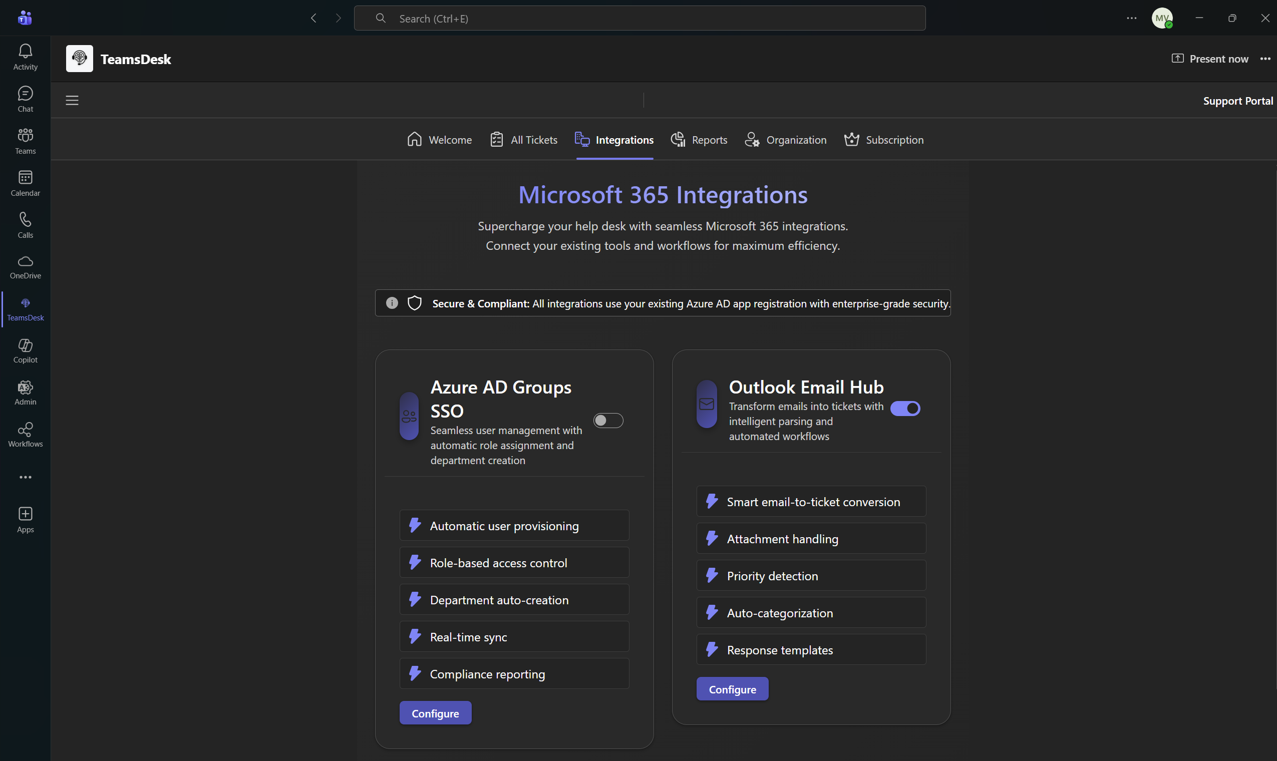 Global Admin Integrations
